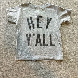 Hey Yall heather gray toddler tshirt